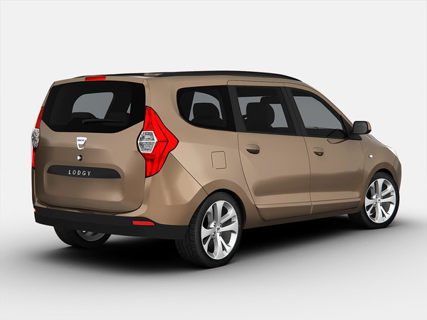 3d dacia car model - Dacia Lodgy (2013)... by Swan3DStudios